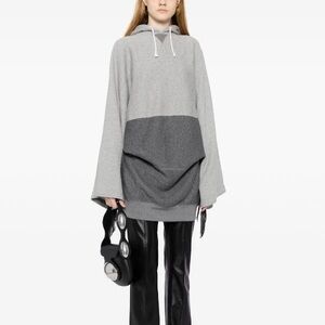 Junya Watanabe fringed hoodie sweatshirt dress